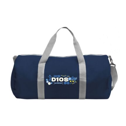 Bolso deportivo azul con diseño Argentina 2026 y correa ajustable