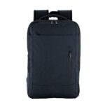Mochila azul minimalista para uso diario, ideal para trabajo o estudio