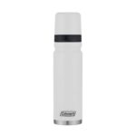 Termo Coleman 3Sixty blanco de 700 ml con tapa negra y base plateada