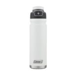 Botella térmica Coleman FreeFlow blanca 700 ml con tapa negra y base plateada