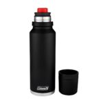 Termo Coleman 3Sixty negro 1200 ml con tapa roja y taza desmontable