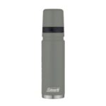 Termo Coleman 3Sixty gris mate de 700 ml con tapa rosca y base plateada