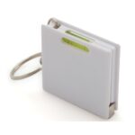 Llavero cinta métrica Square compacto con cinta retráctil para medidas rápidas y práctico para llaves