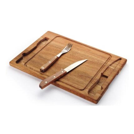 set de asado pea personalizado con accesorios resistentes