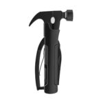 Martillo multiherramienta negro con funciones plegables integradas
