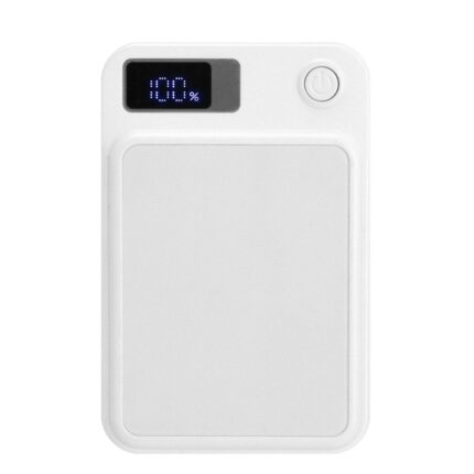Power Bank Magnet EC772 blanco con carga inalámbrica y diseño compacto