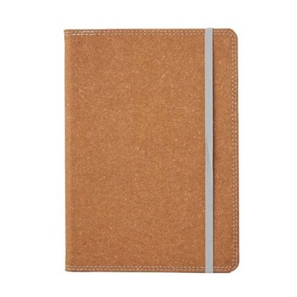 Cuaderno Fusta con tapa rígida simil madera y hojas lisas para notas