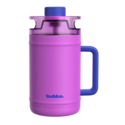 Barril térmico Bubba 1540 ml violeta con tapa azul, asa lateral y doble función de sorbete y pico