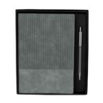 Set Ejecutivo Sense gris con libreta y lapicera en estuche elegante para oficina