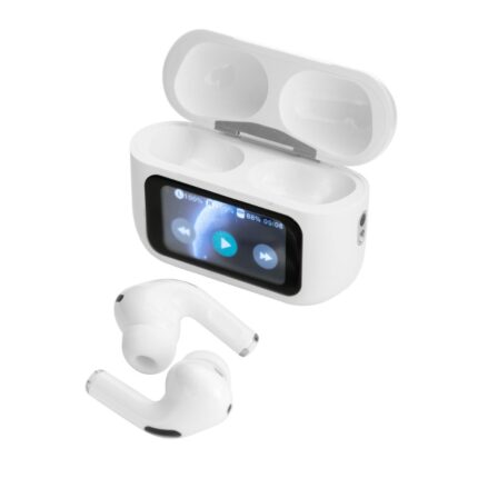 Auriculares Bluetooth Epic EC791 blancos con estuche de carga y diseño compacto